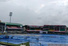 मौसम की खलनायकी, दूसरे दिन नहीं फेंकने दी एक भी गेंद