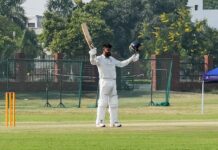 रणजी ट्रॉफी : उत्तर प्रदेश के खिलाफ हरियाणा मजबूत, पहले दिन बनाए 242 रन