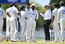 गेंद बदलने पर अम्पायर्स से भिड़े ईशान किशन व अन्य भारतीय खिलाड़ी