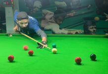 टूर्नामेंट का दूसरा सेंचुरी ब्रेक, रेलवे के मलकीत सिंह क्वार्टर फाइनल में