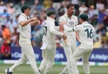 पिंक बॉल टेस्ट : मिचेल स्टार्क की दम पर आस्ट्रेलिया का पलटवार, टीम इंडिया को 180 रनों पर समेटने के बाद मजबूत स्थिति में