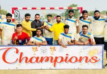 लखनऊ मंडल उत्तर प्रदेश राज्य स्तरीय सीनियर पुरुष हैंडबॉल प्रतियोगिता में बना चैंपियन