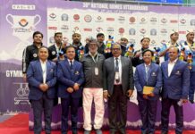 यूपी की पुरुष आर्टिस्टिक जिम्नास्टिक्स टीम ने जीता रजत, एथलीट दीपांशी को कांसा