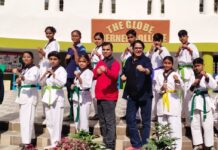 हॉर्नर कॉलेज के 14 स्टूडेंट्स ने उत्तीर्ण किया बेल्ट प्रमोशन टेस्ट