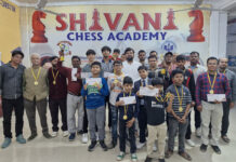 मेधांश सक्सेना ने सर्वाधिक अंक के साथ जीता 43वां शिवानी कप स्पेशल ओपन चेस टूर्नामेंट