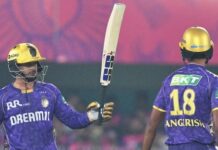 आईपीएल 2025 : कोलकाता नाइट राइडर्स की एकतरफा जीत, राजस्थान रॉयल्स की लगातार दूसरी हार