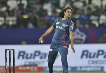 मिस्ट्री स्पिनर दिग्वेश सिंह राठी को शर्मनाक हरकत पर अम्पायर से मिली चेतावनी