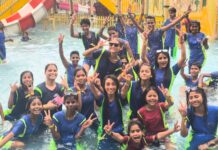 ईडब्ल्यूएस के 288 बच्चों ने ब्लू वर्ड थीम वाटर पार्क झूलों, वाटर स्लाइड्स और थ्रिलिंग राइड्स का अनुभव लिया