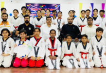 सिद्धांत वर्ल्ड स्कूल में ताइक्वांडो बेल्ट टेस्ट, 28 खिलाड़ियों ने हासिल की सफलता