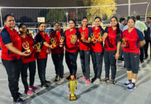 रक्षा लेखा प्रधान नियंत्रक (सेना) लखनऊ ने जीती महिला वर्ग की ट्रॉफी