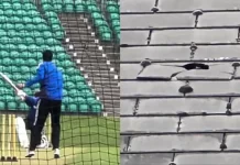 पावर : रिषभ पंत के करारे शॉट से केंट काउंटी क्रिकेट ग्राउंड की छत क्षतिग्रस्त