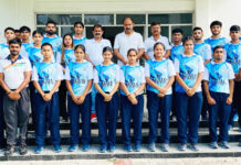 राष्ट्रीय जूनियर वुशू प्रतियोगिता के लिए उत्तर प्रदेश टीम रवाना