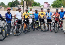 साइकिलिस्टों ने दिया साइकिलिंग को दैनिक जीवनशैली का हिस्सा बनाने का संदेश