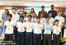 के डी एम ए इंटरनेशनल और डीपीएस आजाद नगर कानपुर यूथ ओलंपिक के बालक व बालिका वर्ग में शीर्ष पर