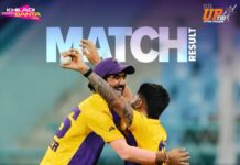 बारिश रुकी, पर आराध्य का तूफ़ान नहीं, लखनऊ फाल्कन्स ने लॉयंस को रौंदा