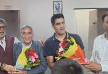 बॉक्सिंग फेडरेशन ऑफ इंडिया के नवनिर्वाचित महासचिव प्रमोद कुमार का जोरदार स्वागत
