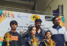 उत्तर प्रदेश राज्य स्तरीय टेबल टेनिस चैंपियनशिप में कानपुर के खिलाड़ियों का जलवा