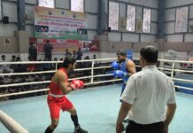 प्रदेश स्तरीय सीनियर बाक्सिंग प्रतियोगिता के दूसरे दिन हुए रोमांचक मुकाबले