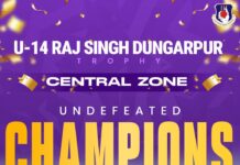हर्ष-आयुष्मान के शतकों से यूपी अंडर-14 ने जीती राज सिंह डूंगरपुर ट्रॉफी