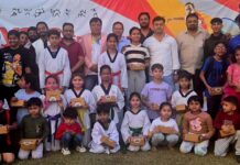 रंगों में घुली खेल भावना, आरएसजी स्टेडियम में उत्साह से मना होली उत्सव