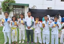 बरेली जूडो लीग में टीएसएच ने सभी वर्गों में जीते पदक