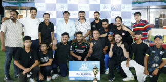 सनब्रीज़ अपार्टमेंट ने जीती ‘मैक्स हॉस्पिटल’ आरडब्ल्यूए क्रिकेट लीग 2026 की ट्रॉफी
