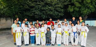 यश ताइक्वाण्डो अकादमी के खिलाड़ियों को मिलीं कलर बेल्ट और प्रमाण पत्र